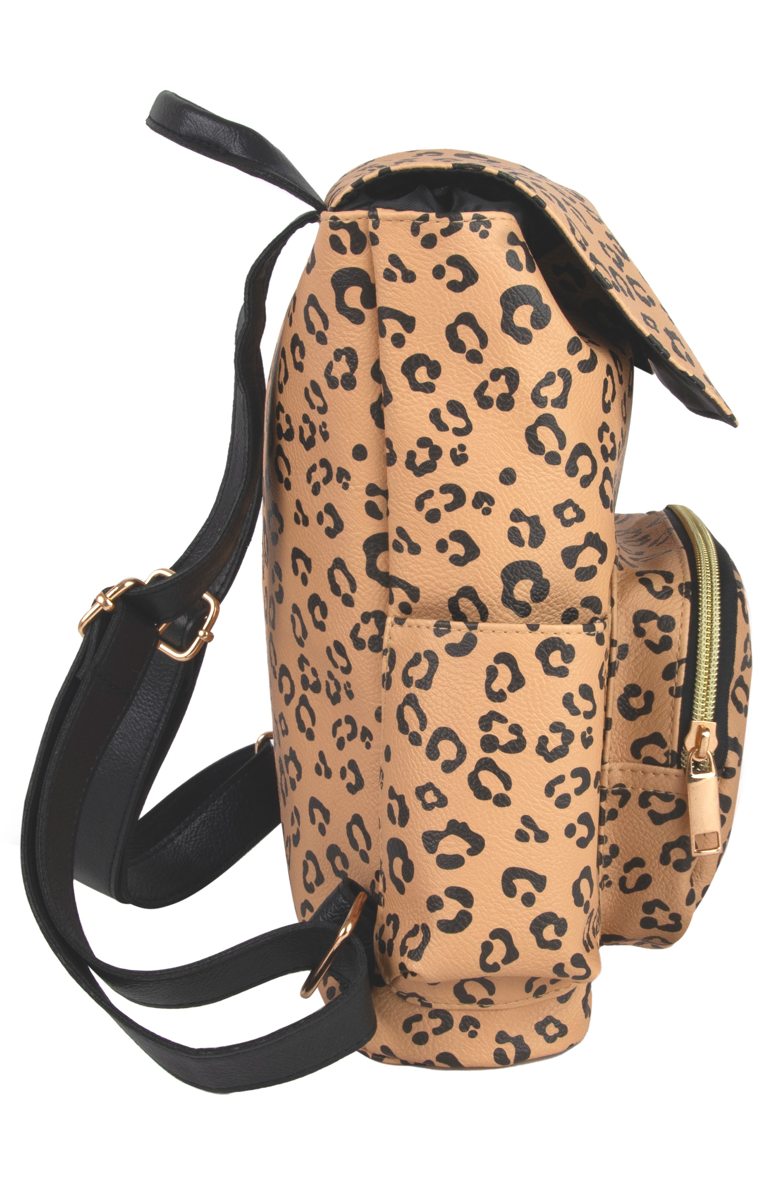 Jessica Simpson Kids' Leopard Print Mini Backpack, Alternate, color, 