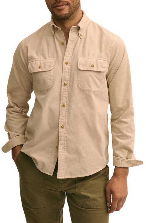 Friday Cotton Corduroy Button-Down Work Shirt