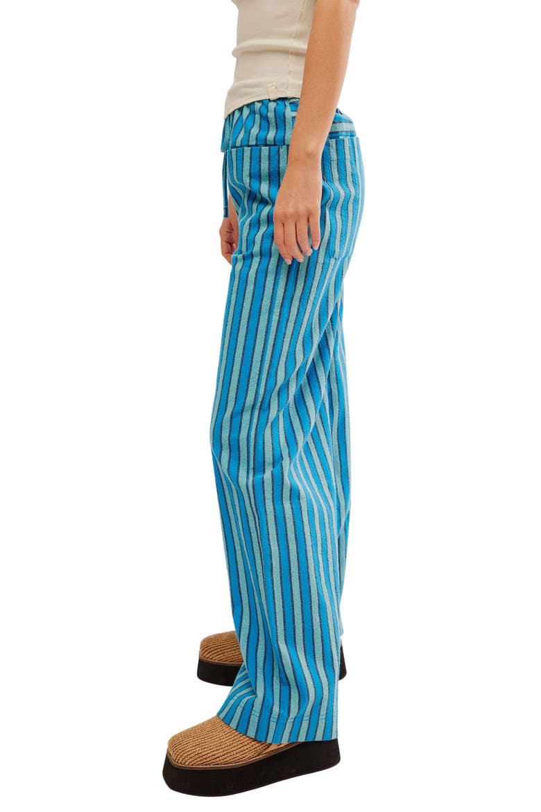 Hudson Canyon Stripe Wide Leg Pants, Alternate, color, BLUE COMBO