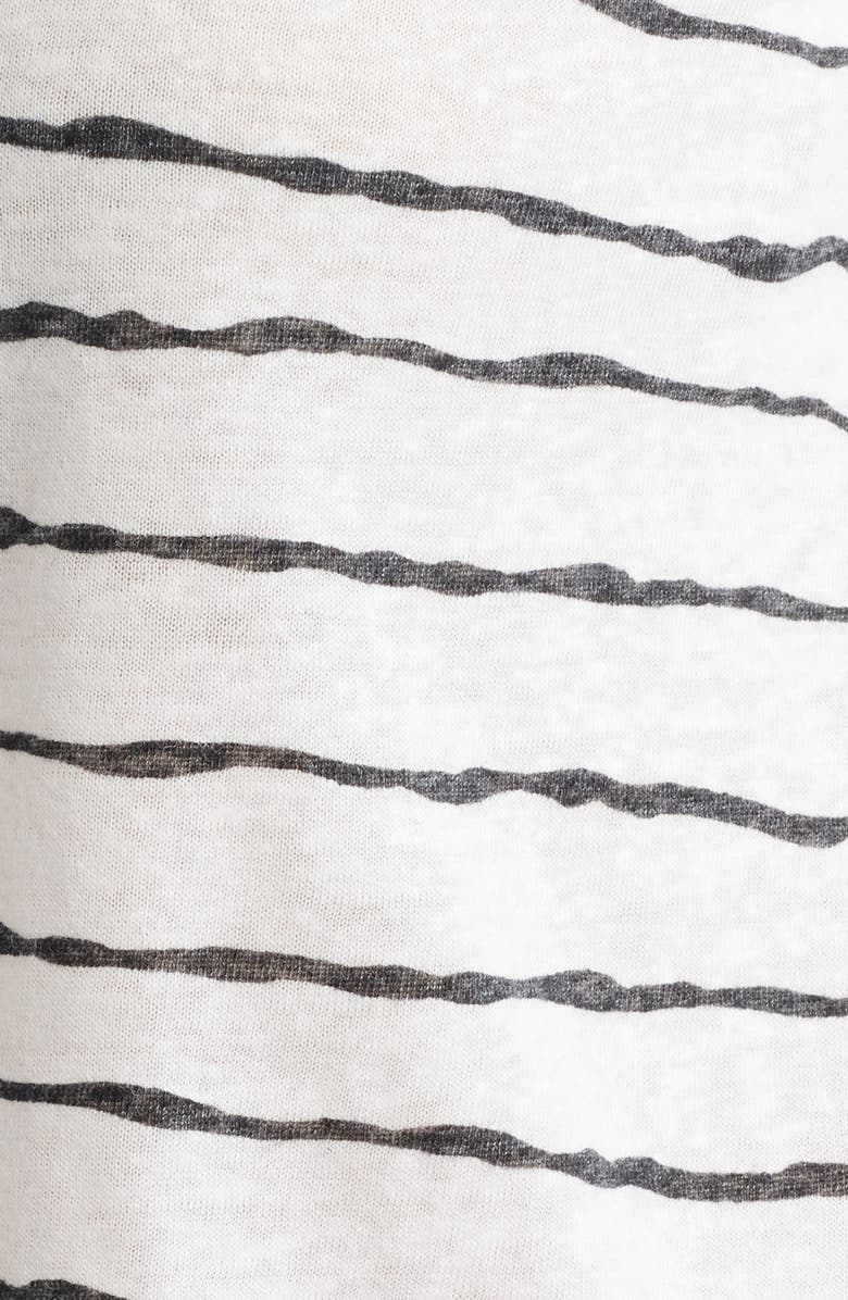 Wit & Wisdom Stripe Linen Blend T-Shirt, Alternate, color, 