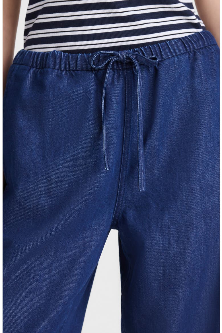 Airy Denim Pull-On Pants, Alternate, color, NOSTALGIC BLUE