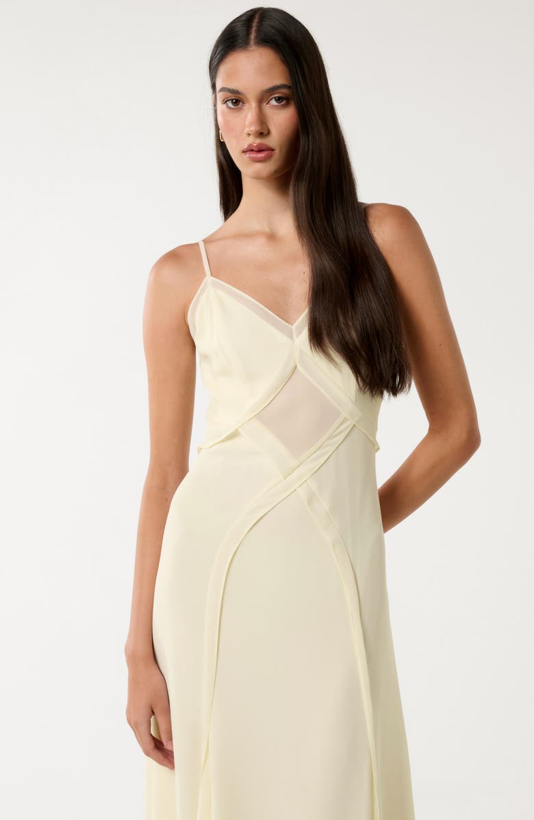 Ever New Floria Crisscross Midi Slipdress, Alternate, color, Buttercream