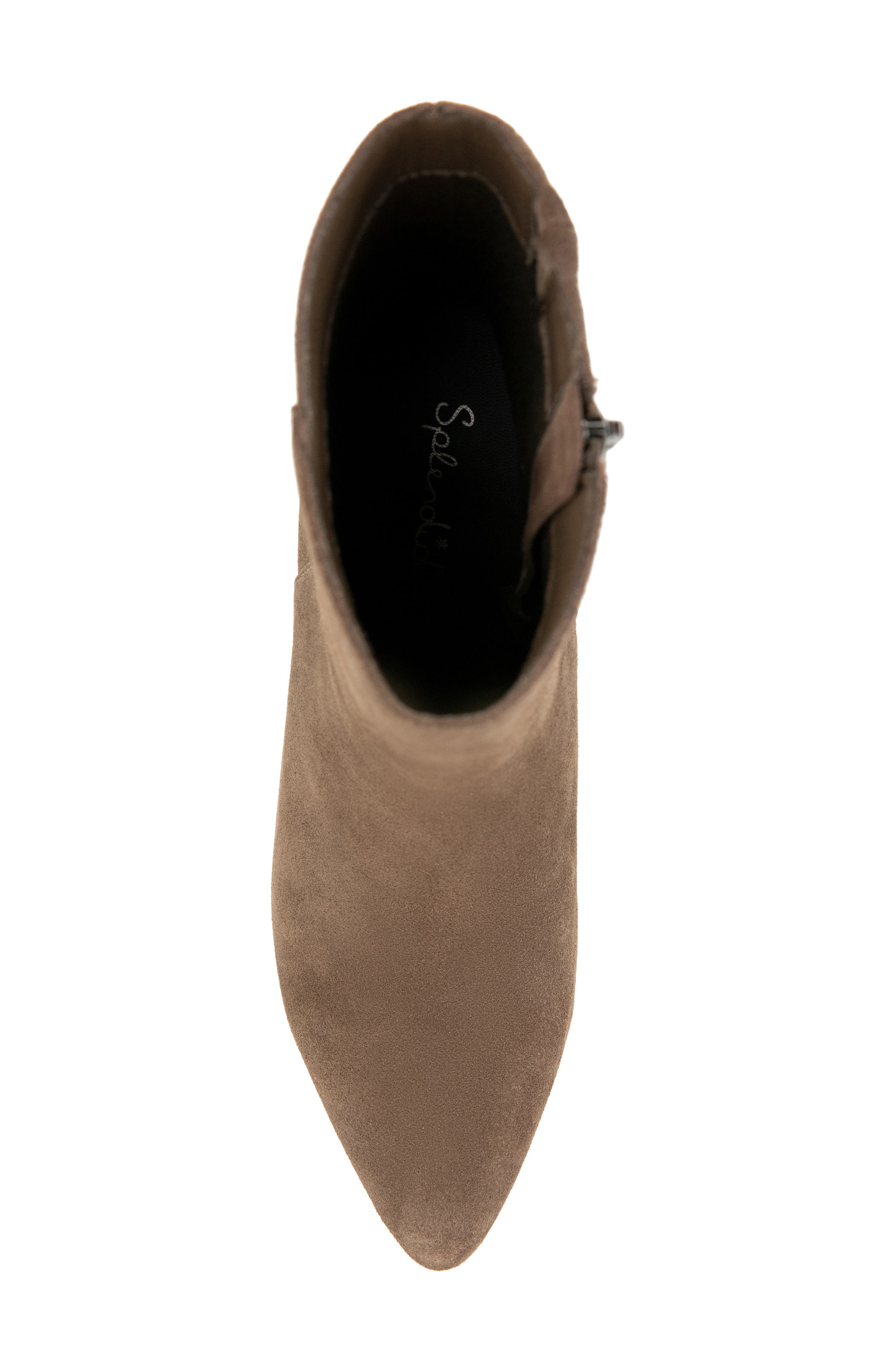 Baby Leather Bootie, Alternate, color, TAUPE GREY