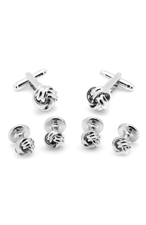 Cufflinks, Inc. Ox and Bull Trading Co. Silver Knot Stud Set 