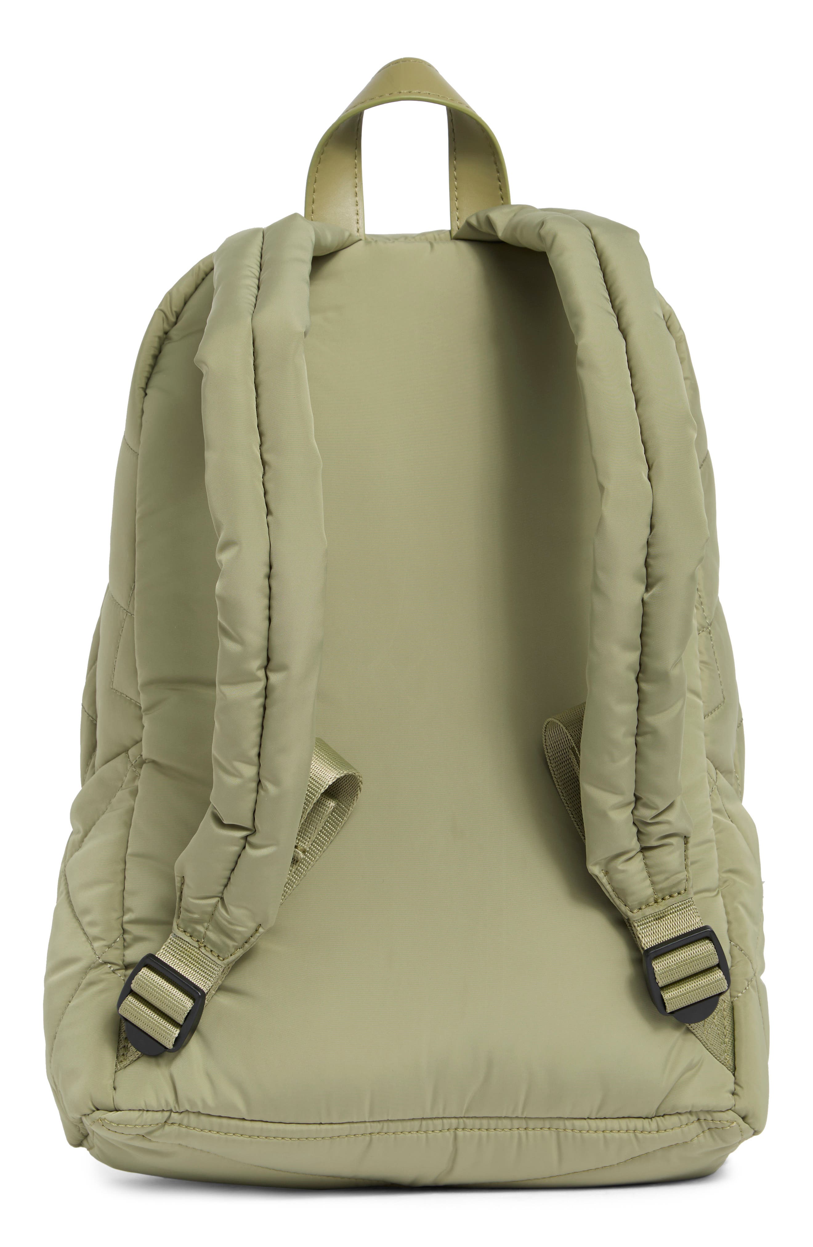 Quilted Nylon School Backpack, Alternate, color, REED