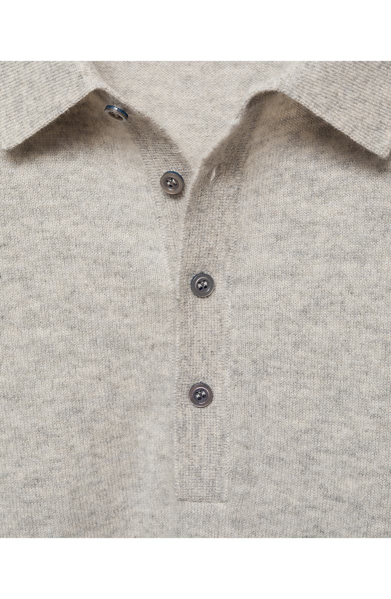 MANGO Cashmere Polo Sweater, Alternate, color, 