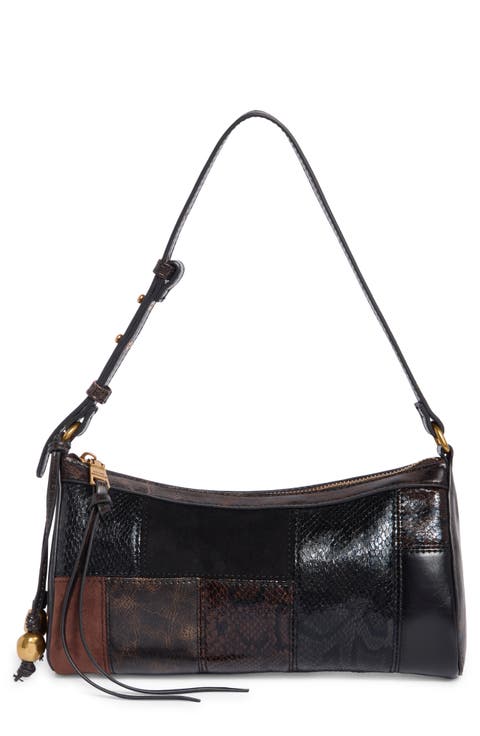 Blowen Faux Leather Baguette Bag