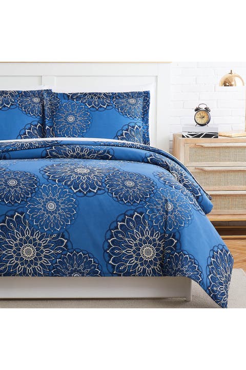 Midnight Floral Duvet Cover Set
