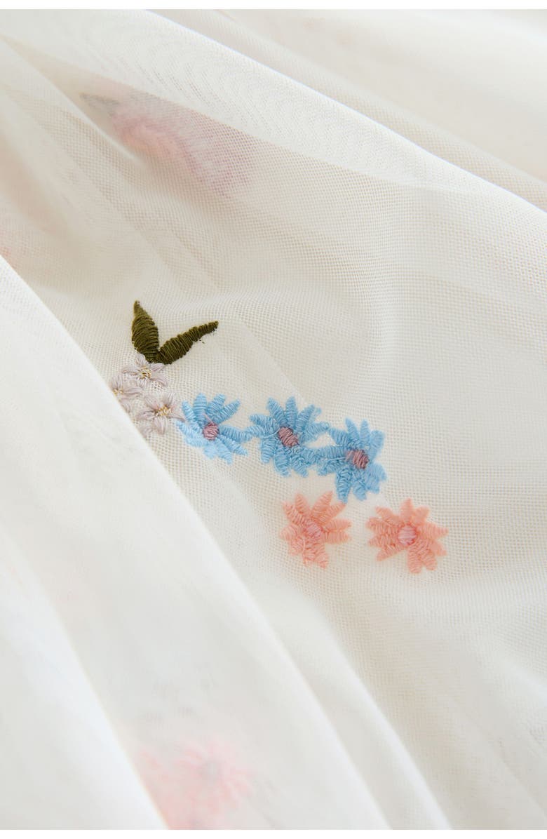 NEXT Kids' Graphic T-Shirt & Tulle Skirt Set, Alternate, color, White