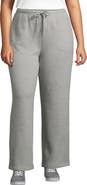 Lands' End Plus Size Serious Sweats High Rise Relaxed Straight Leg Pants - Set Bottom