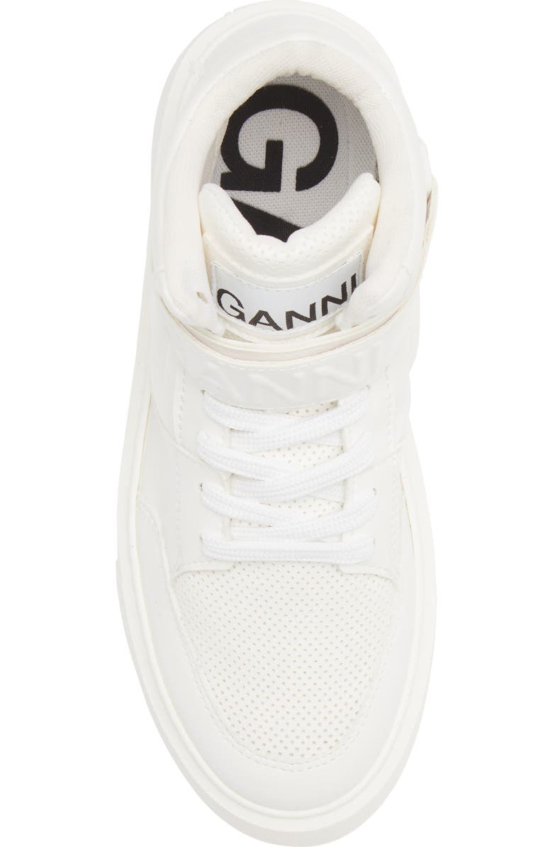 Ganni Sporty Mix High Top Sneaker, Alternate, color,
