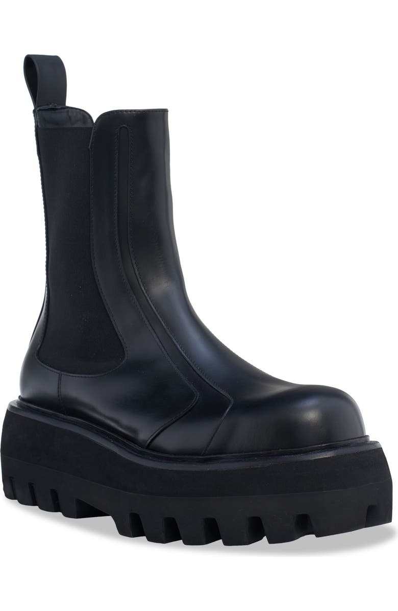 McQueen Sofa Hi Platform Chelsea Boot, Main, color, Black
