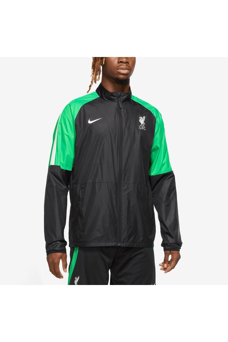 Men's Nike Black Liverpool Academy AWF Raglan Full-Zip Jacket, Main, color, Black