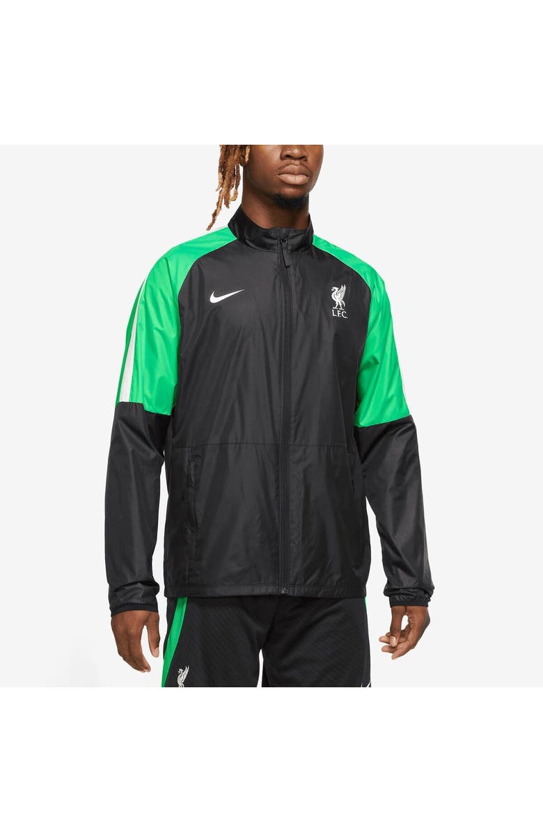 Nike Men's Nike Black Liverpool Academy AWF Raglan Full-Zip Jacket, Main, color, Black