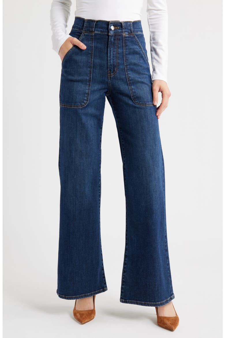 The Modern Pocket Wide Leg Jeans, Main, color, OBERON