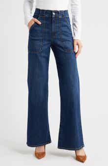 FRAME The Modern Pocket Wide Leg Jeans