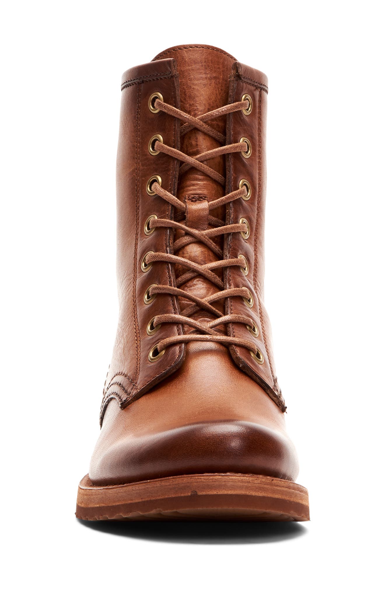 Frye Veronica Combat Boot, Alternate, color, Caramel