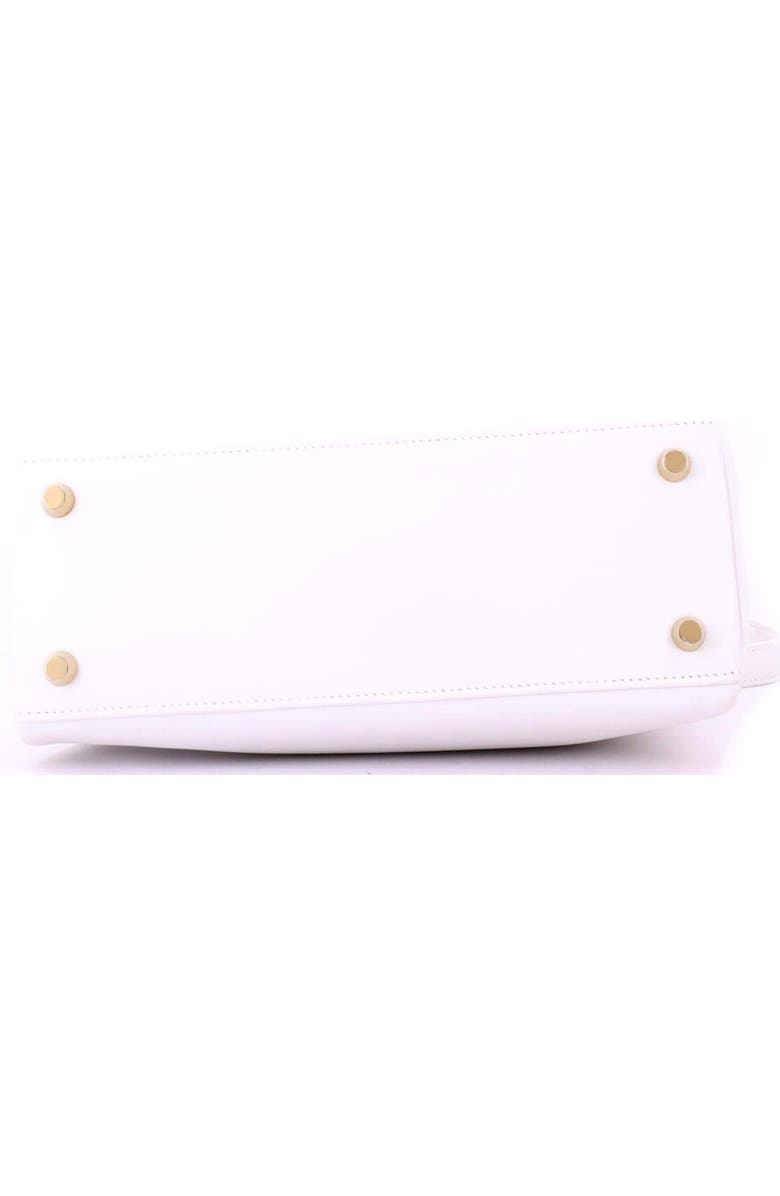 Pre-Owned Hermes Kelly Handbag White Swift with Gold Hardware 25, Alternate, color, New White