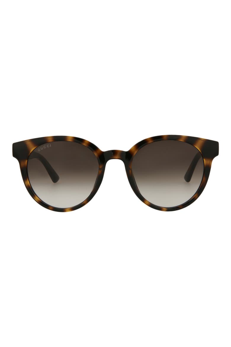 56mm Round Sunglasses, Main, color, BROWN BROWN BROWN