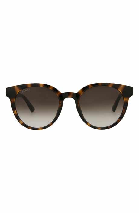 Gucci 56mm Round Sunglasses