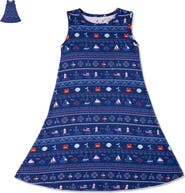 Bellabu Bear Kids' Sail Away Fair Isle Sleeveless Dress