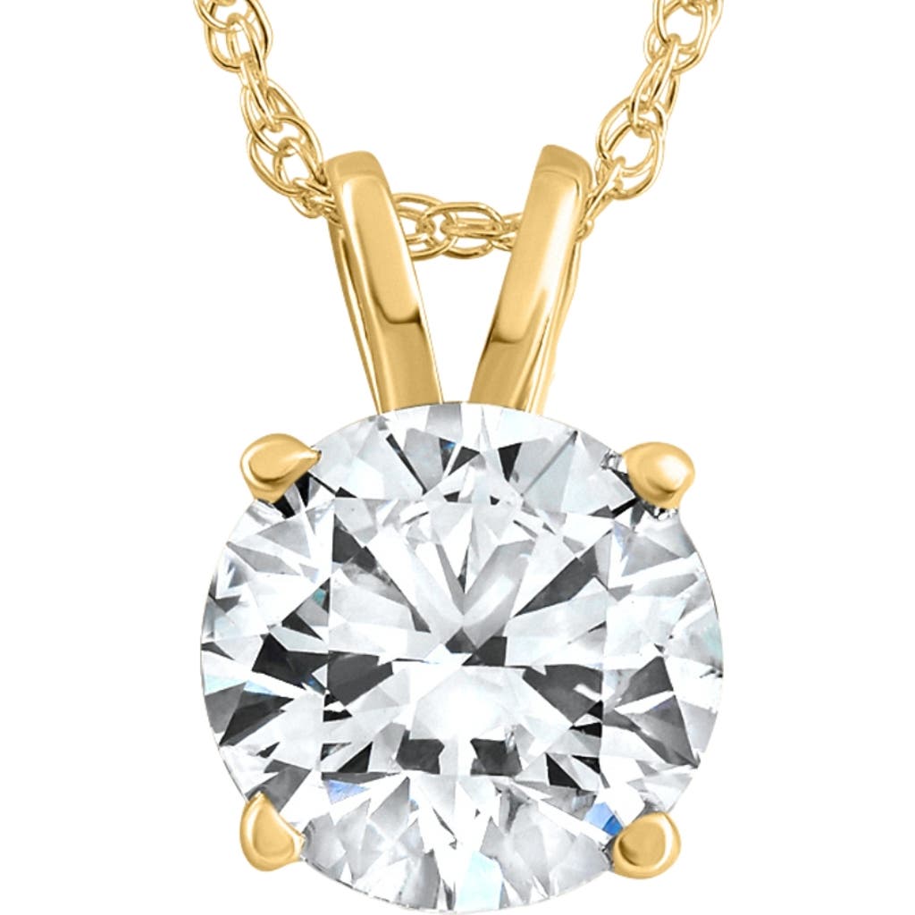Bliss Diamond Certified 2.60ct Diamond Solitaire Pendant 14k Gold Necklace 18" Lab Grown In Yellow Gold