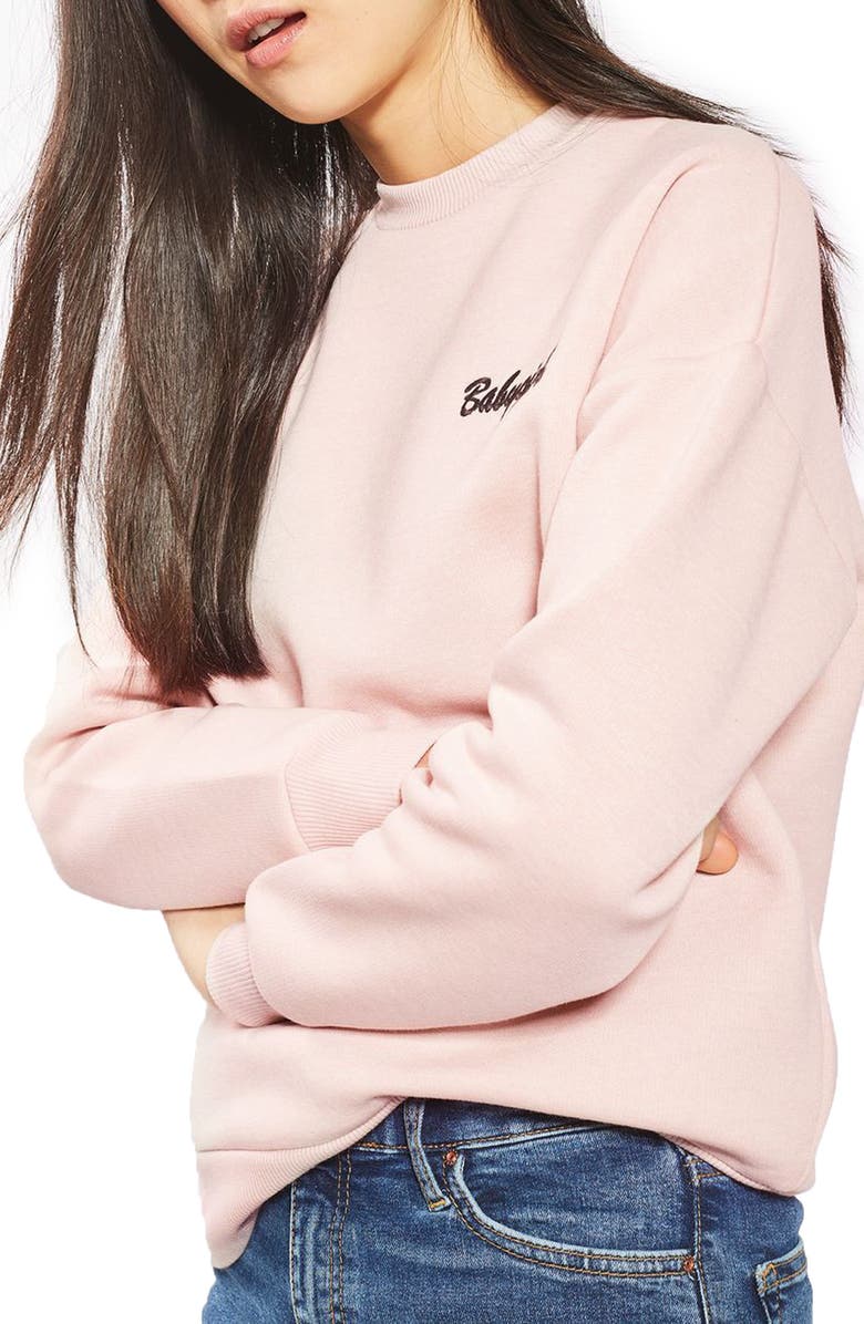 Topshop by Tee & Cake Babygirl Sweatshirt, Main, color, 