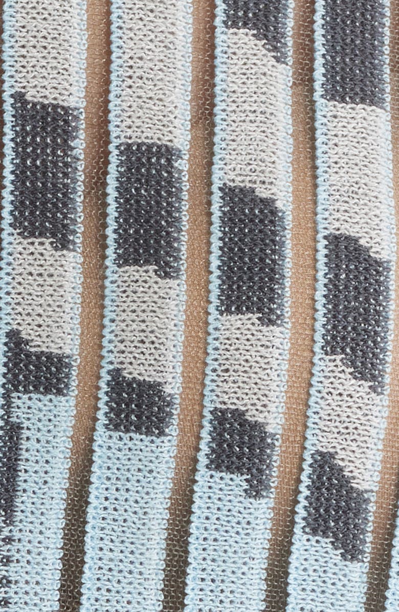 Ming Wang Sheer Burnout Jacquard Knit Tunic, Alternate, color, Dawn/ Granite/ Lunar Rock