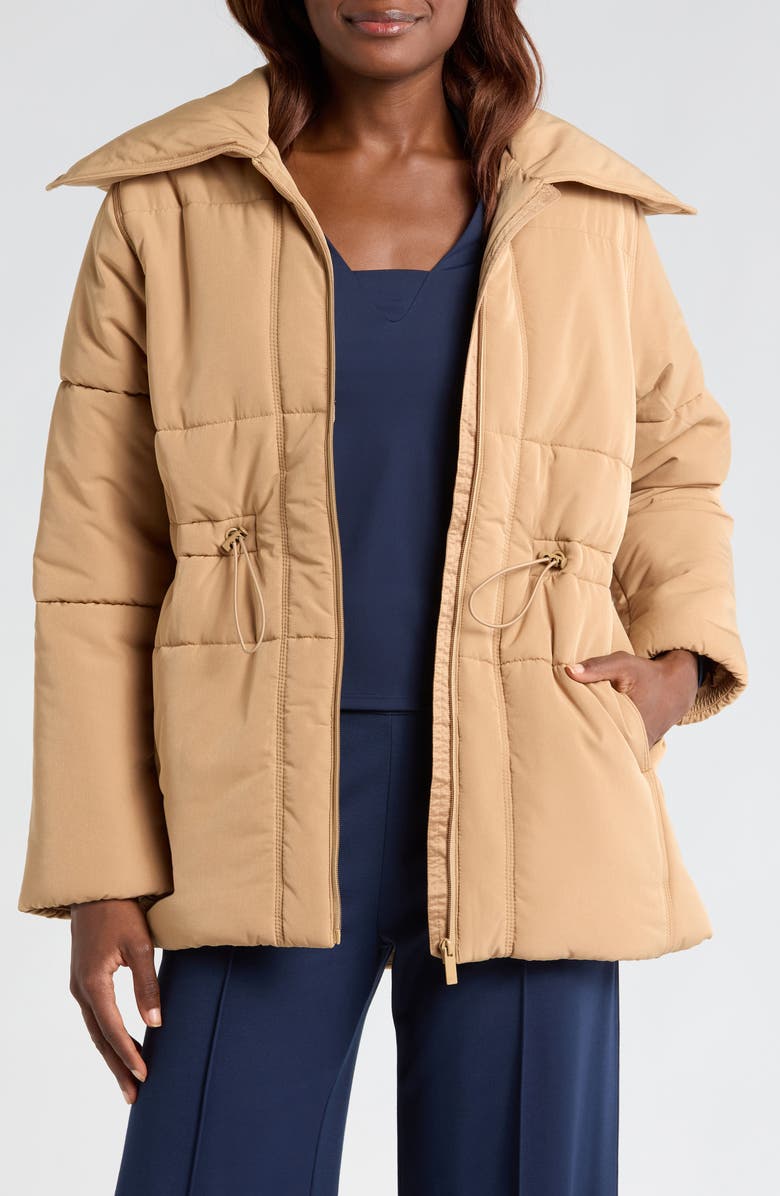 TravisMathew Mont Blanc Puffer Jacket, Main, color, Tigers Eye