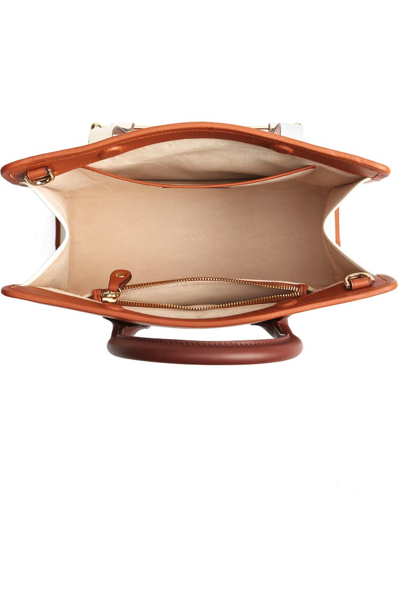 Strathberry Tricolor Midi Leather Tote, Alternate, color,