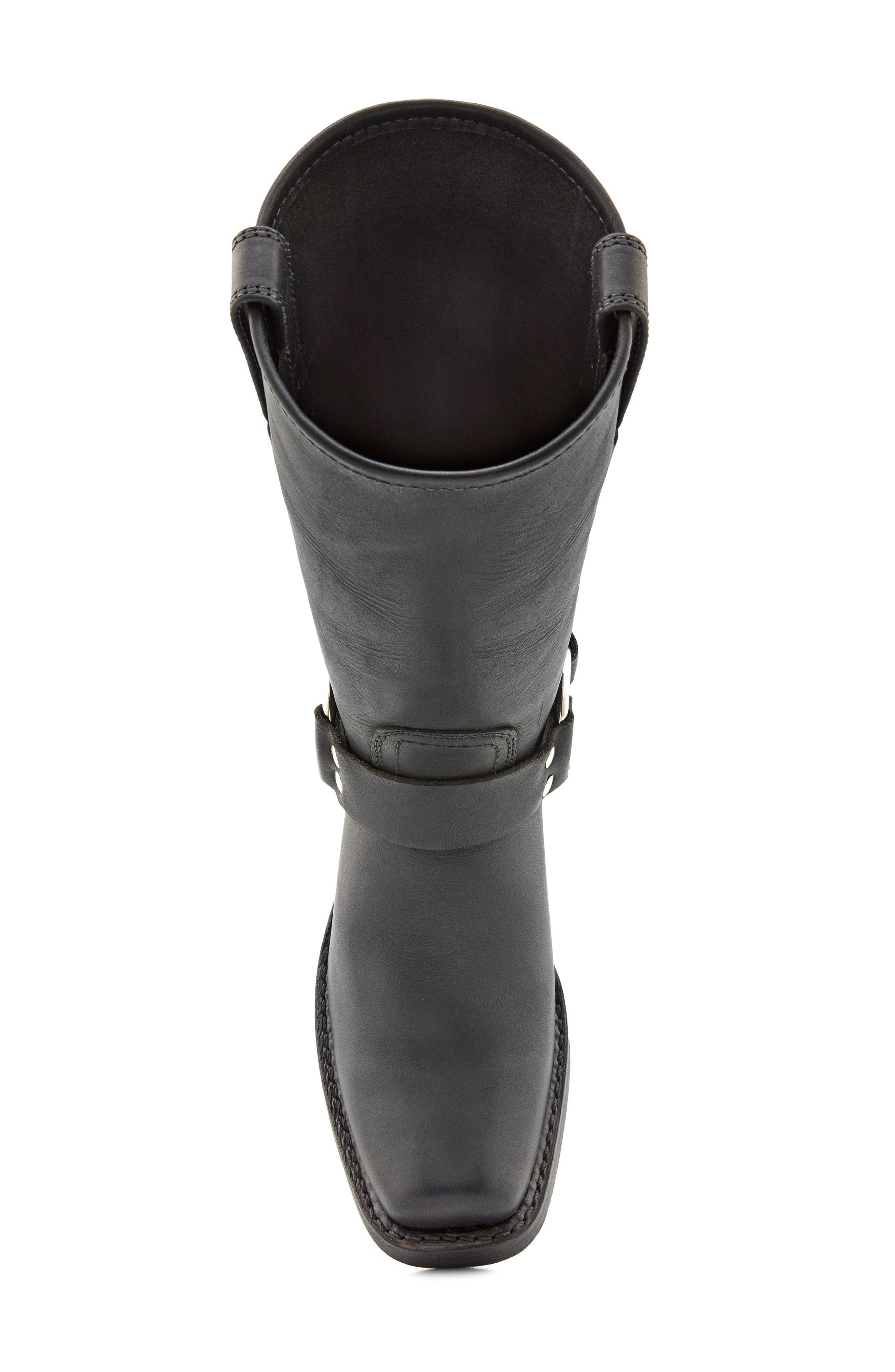 Frye Harness 12R Boot, Alternate, color, Black Black