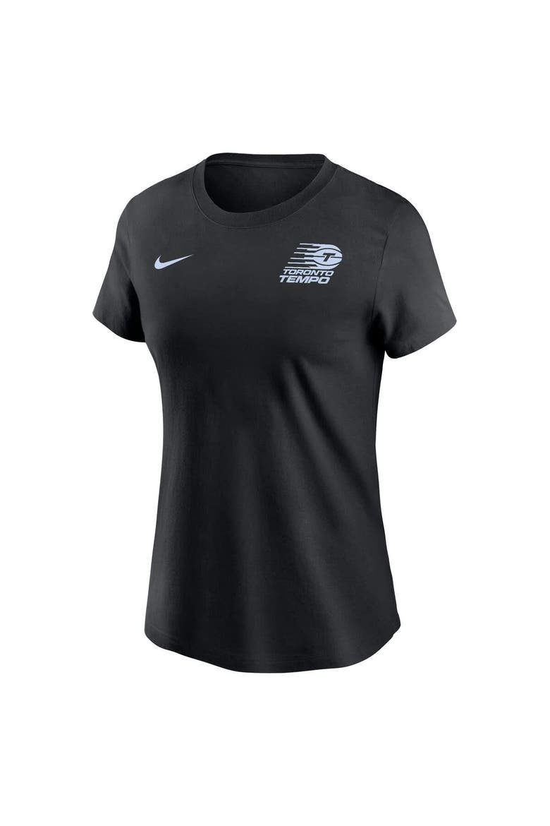Women's Nike  Black Toronto Tempo Logo T-Shirt, Alternate, color, Black