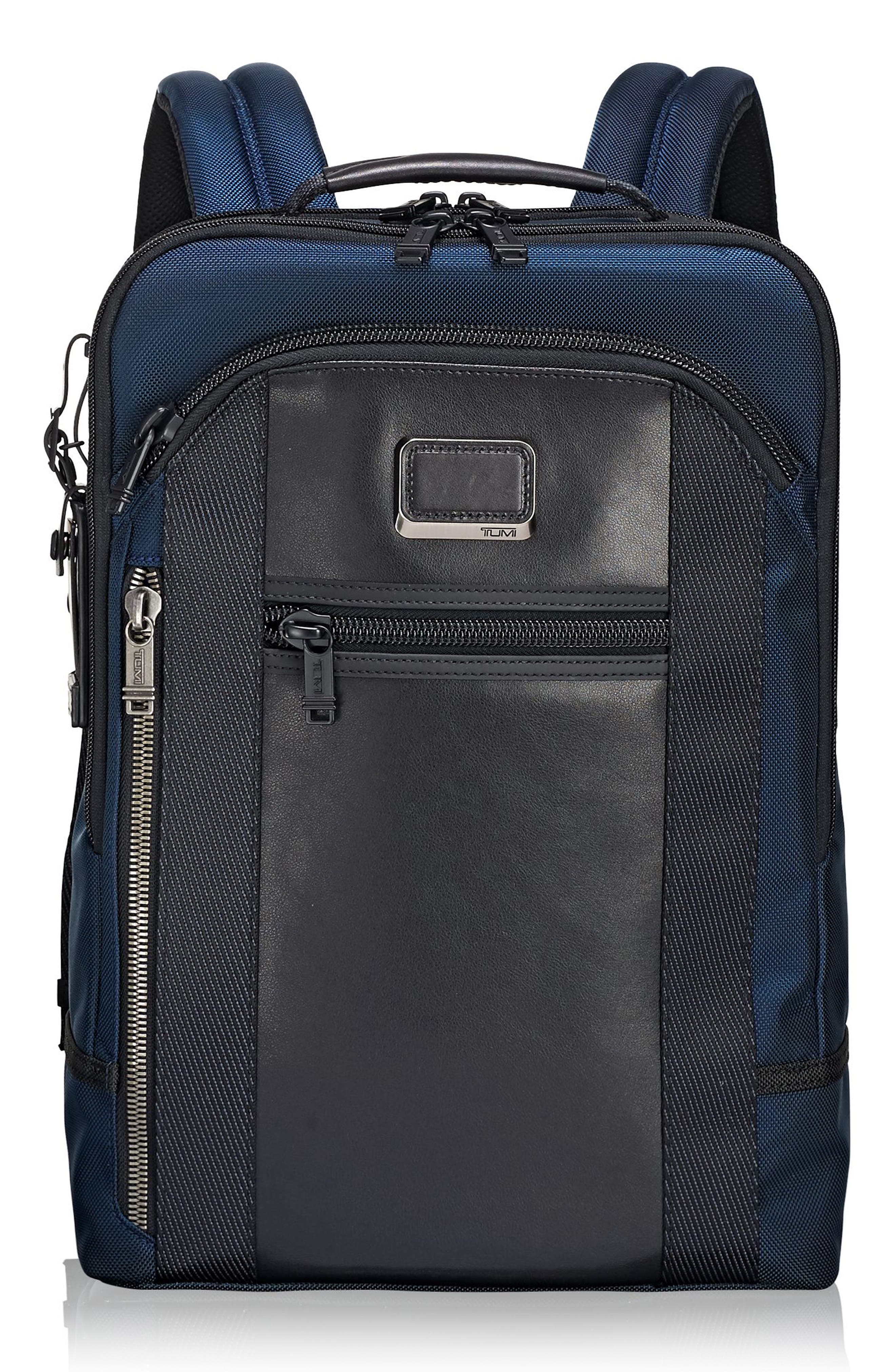 Alpha Bravo Davis Backpack, Main, color, NAVY