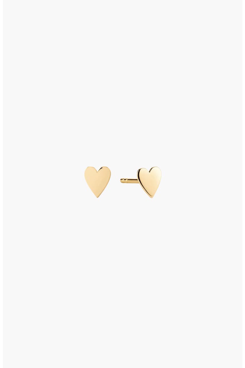 Heart Studs, Main, color, 10k Yellow Gold