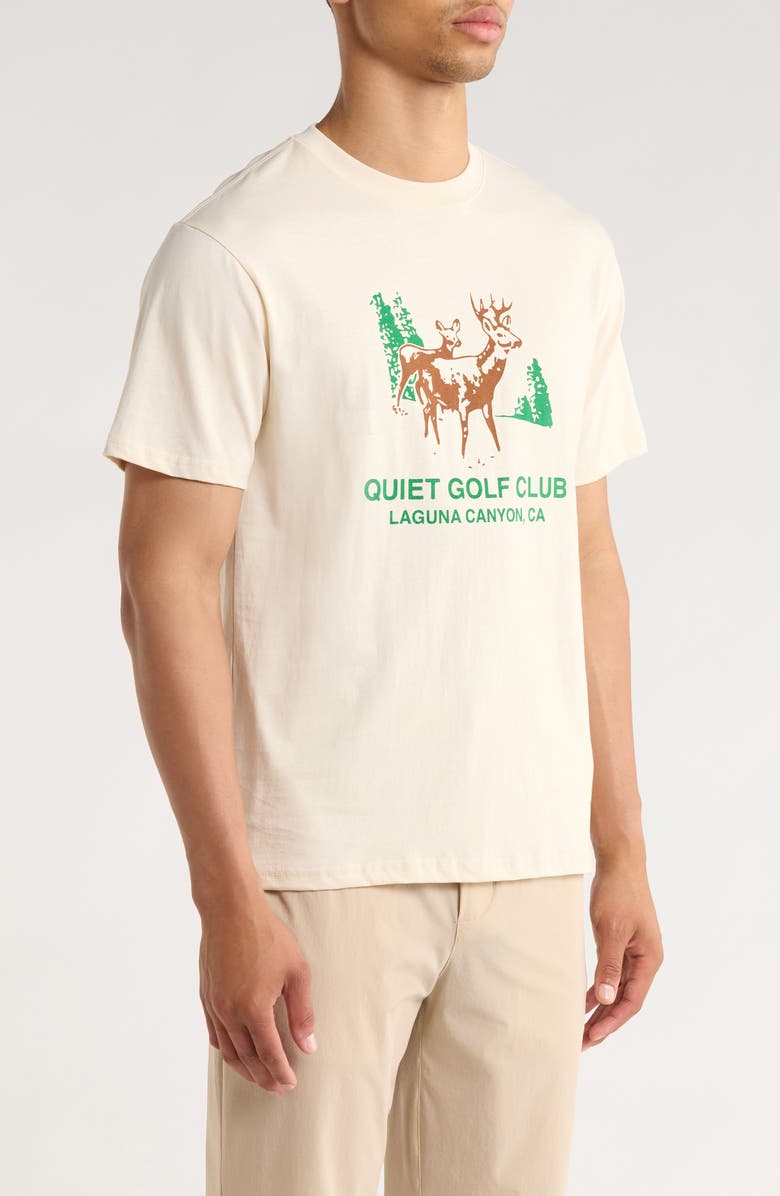 Quiet Golf Laguna Canyon Graphic T-Shirt, Alternate, color, Bone