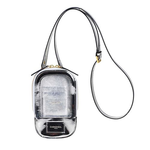 Carmen Sol Gio Belt Bag In Silver