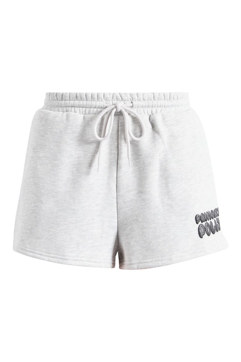 Cotton Blend Drawstring Sweat Shorts, Alternate, color, GREY