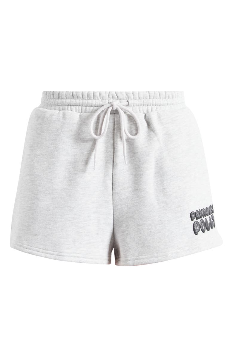 Princess Polly Cotton Blend Drawstring Sweat Shorts, Main, color, Grey
