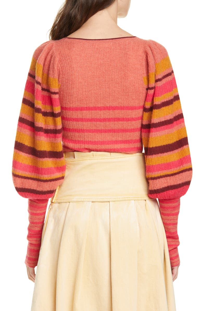 Ulla Johnson Kariana Stripe Cashmere Sweater, Alternate, color,