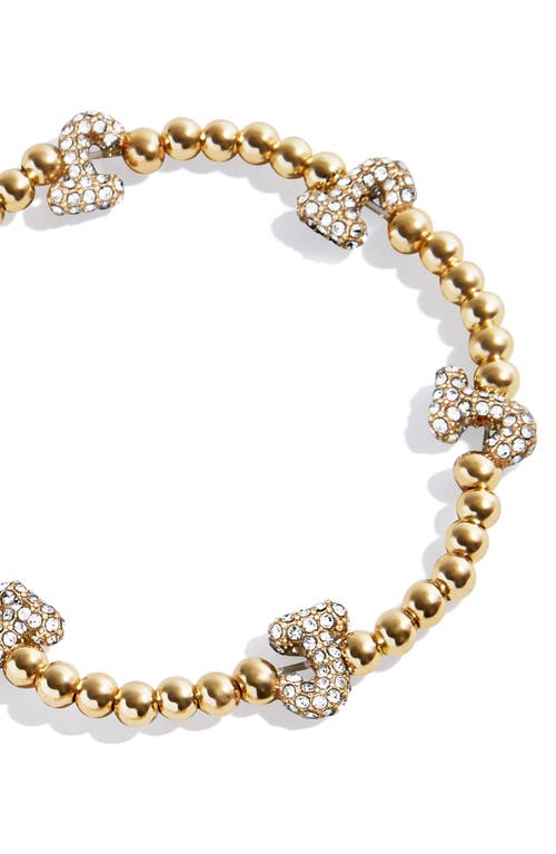 Baublebar Pisa Pavé Heart Station Beaded Bracelet
