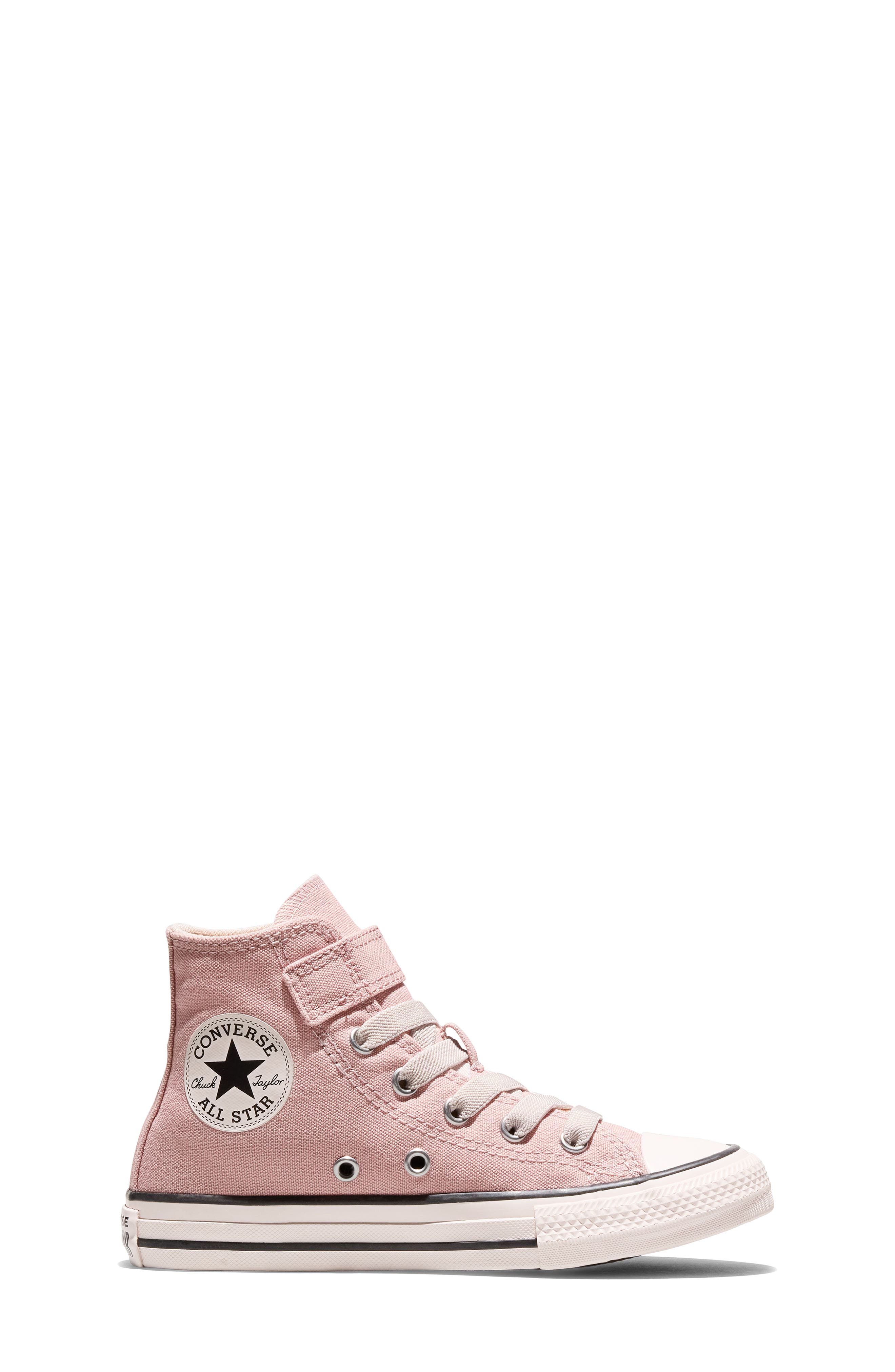 Kids' Chuck Taylor All Star High Top Sneaker, Alternate, color, PETAL PIT/ SHY FLAMINGO/ BLACK