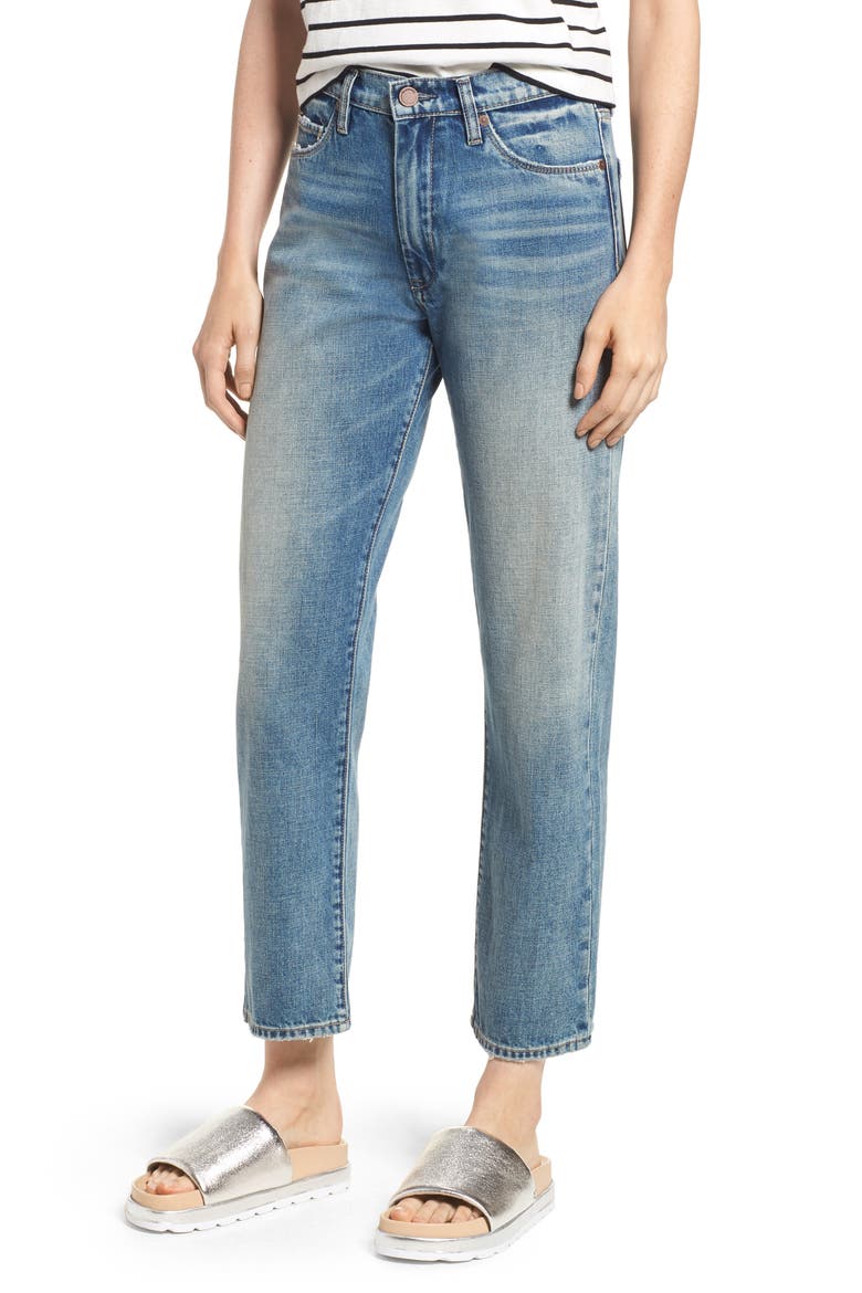 The Crosby High Waist Straight Leg Jeans, Main, color, KINGPIN