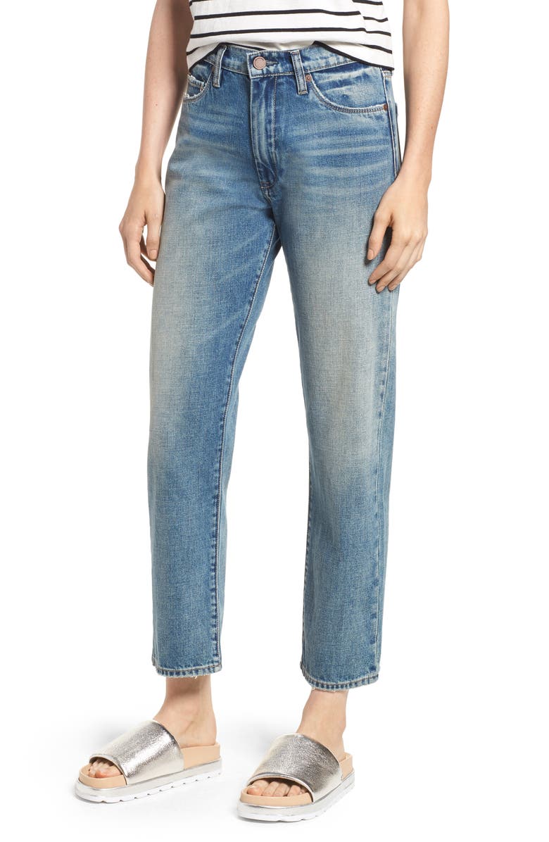 BLANKNYC The Crosby High Waist Straight Leg Jeans, Main, color, 