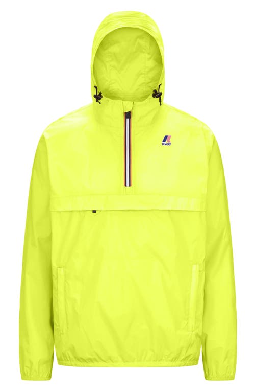 K-way Le Vrai 4.0 Leon Water Repellent Anorak In Yellow Soleil