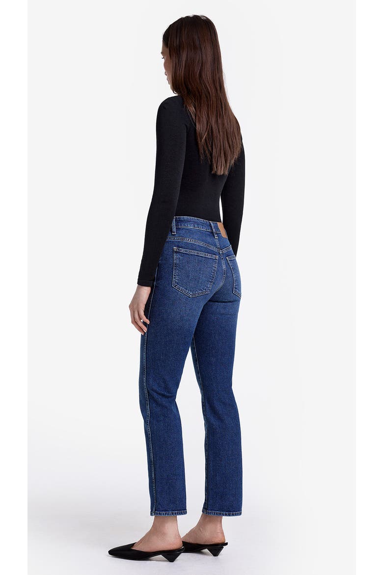 Wren Stretch Mid Rise Crop Straight Jean, Alternate, color, Vintage Mid Blue