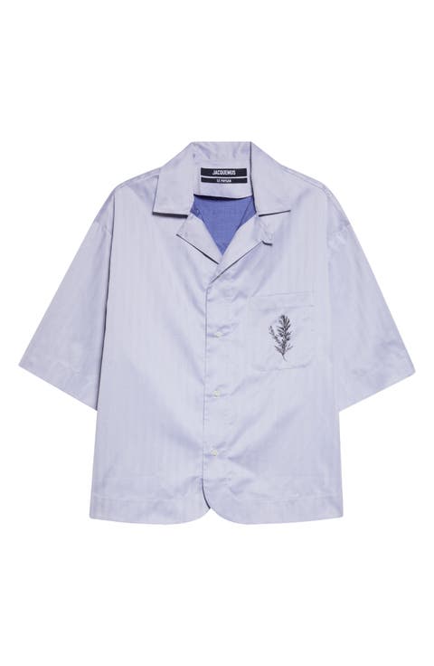 La Chemise Gardian Rosemary Graphic Camp Shirt