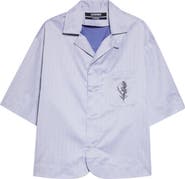 Jacquemus La Chemise Gardian Rosemary Graphic Camp Shirt