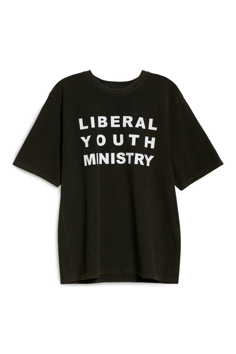 Unisex Logo Graphic Tee, Alternate, color, DIRTY BLACK