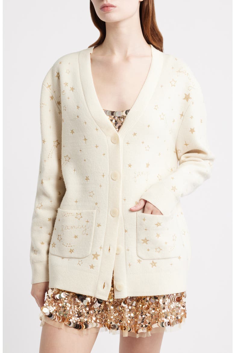 Mar Shimmer Cardigan, Main, color, GOLDEN STAR