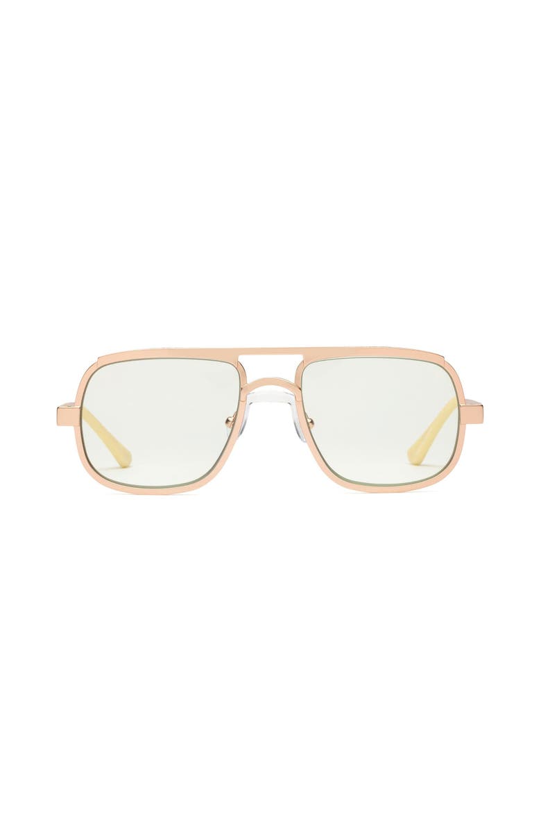 Caddis NOLA | Reading Glasses, Alternate, color, Polished Rose Gold Green